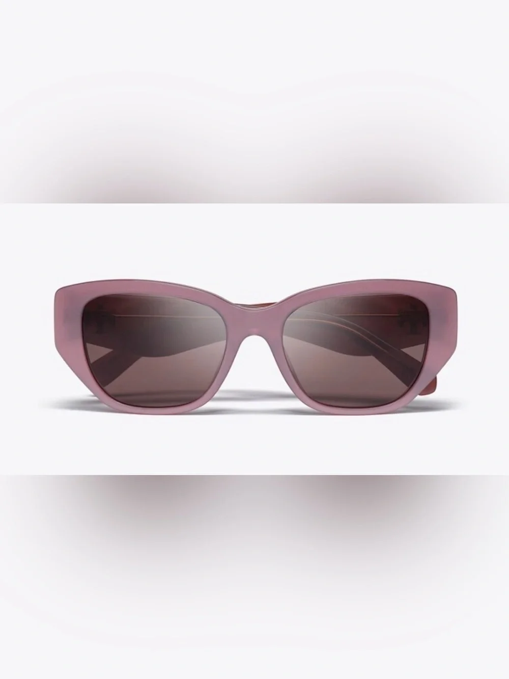 New Tory Burch Kira TY7196U Pearlized Pink Rectangle Sunglasses 1947/73